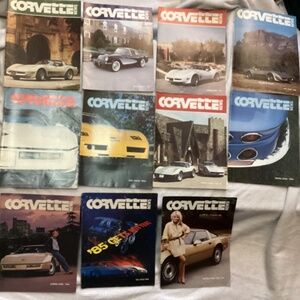 11 Vintage Corvette News Magazine‎ Lot 1981-1984